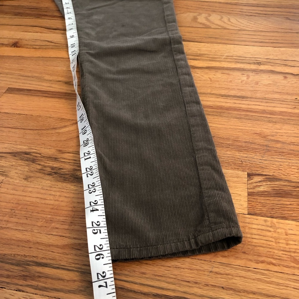 Unworn AG The Beau Slouchy Skinny straight cords pants corduroy brown 25 - Picture 8 of 14